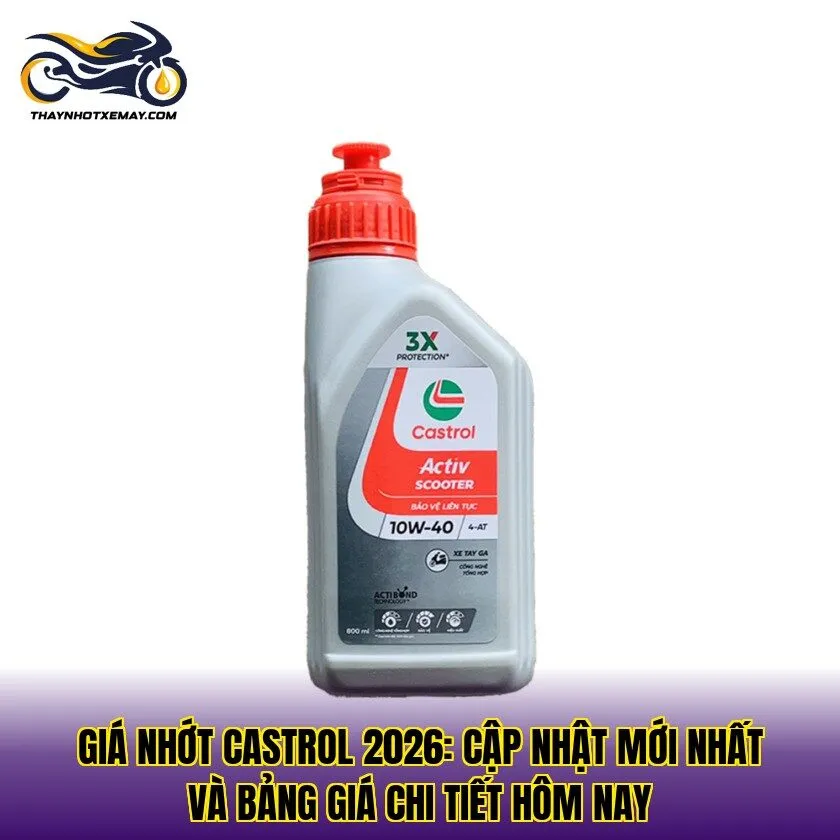 Giá nhớt Castrol 2026: Cập nhật mới nhất và bảng giá chi tiết hôm nay