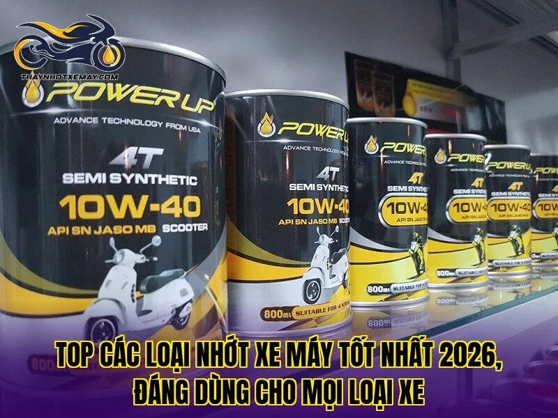 Top các loại nhớt xe máy tốt nhất 2026, đáng dùng cho mọi loại xe