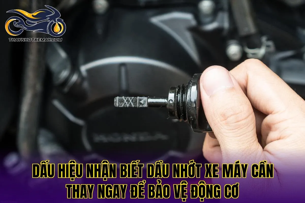 Dấu hiệu nhận biết dầu nhớt xe máy cần thay ngay để bảo vệ động cơ