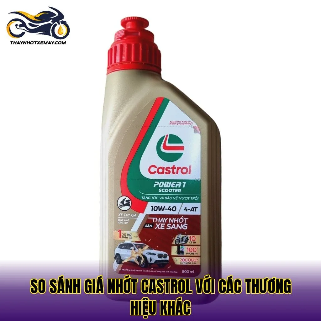 So sánh giá nhớt Castrol với các thương hiệu khác