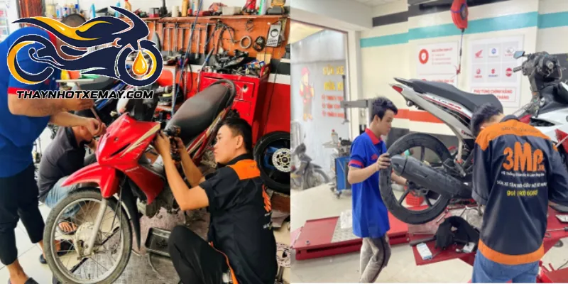 Các bước tiến hành dịch vụ thay nhớt