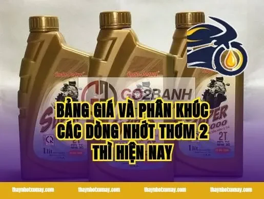 Bảng Giá Và Phân Khúc Các Dòng Nhớt Thơm 2 Thì Hiện Nay